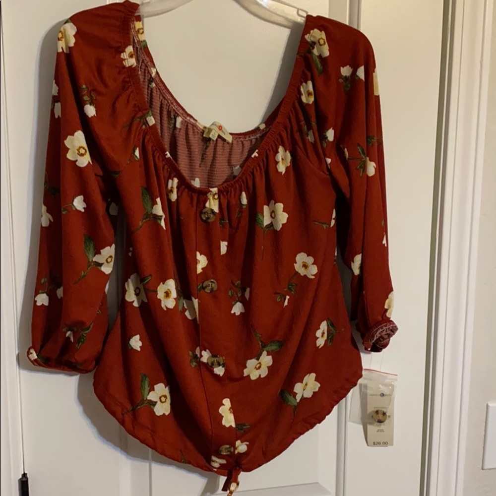 off shoulder shirt